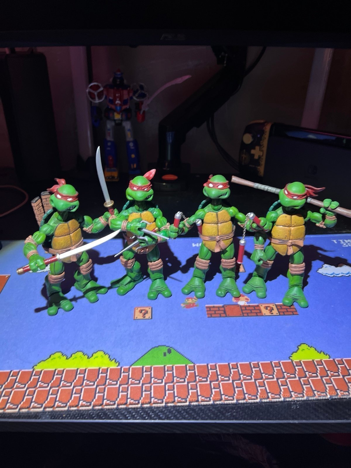 TMNT 2008 Mirage original Casey Jones and 3-D Street diorama include