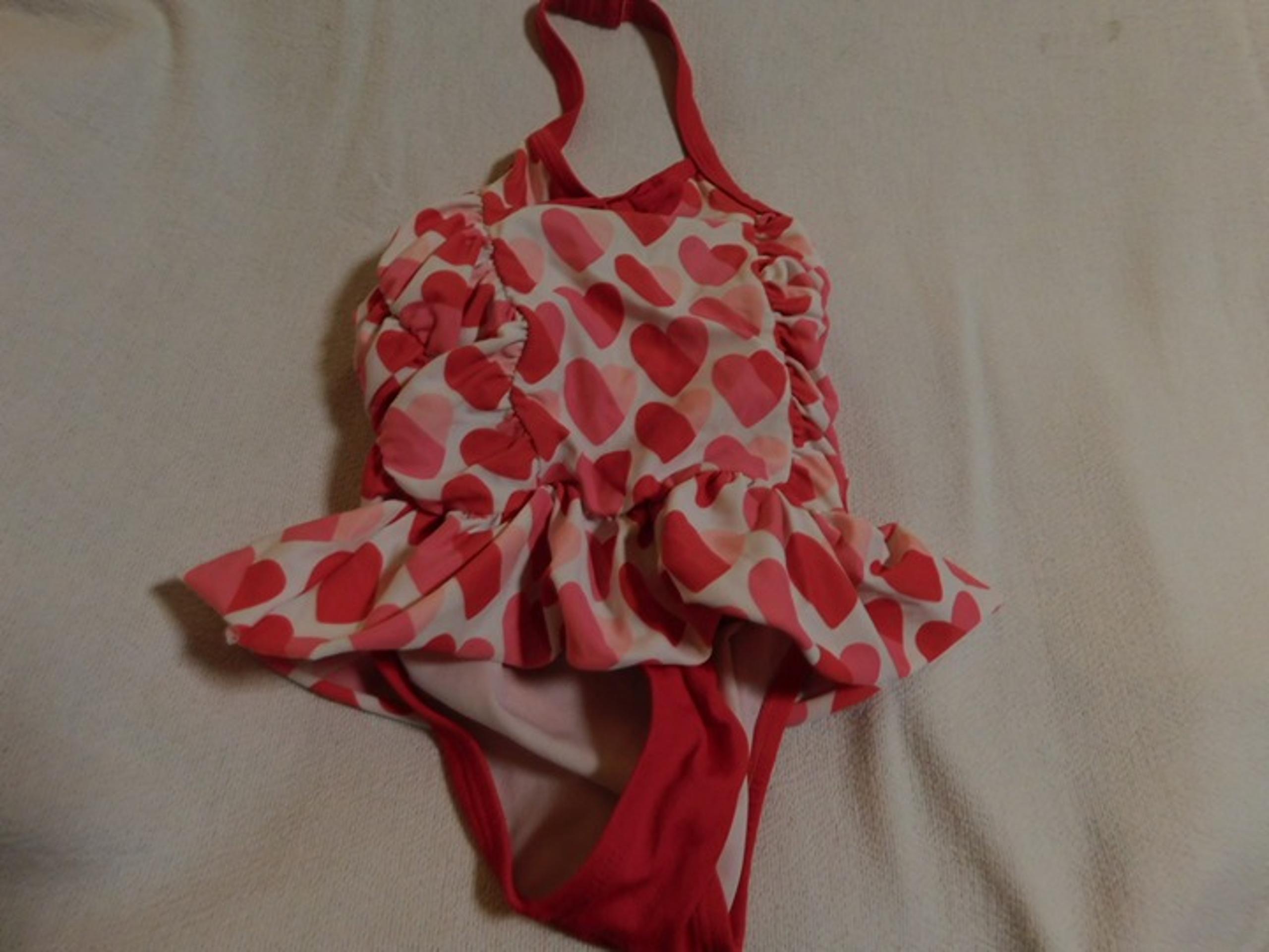 GIRLS SIZE 2T GYMBOREE FUN AT HEART SWIMSUIT ONE PIECE SUMMER BEACH