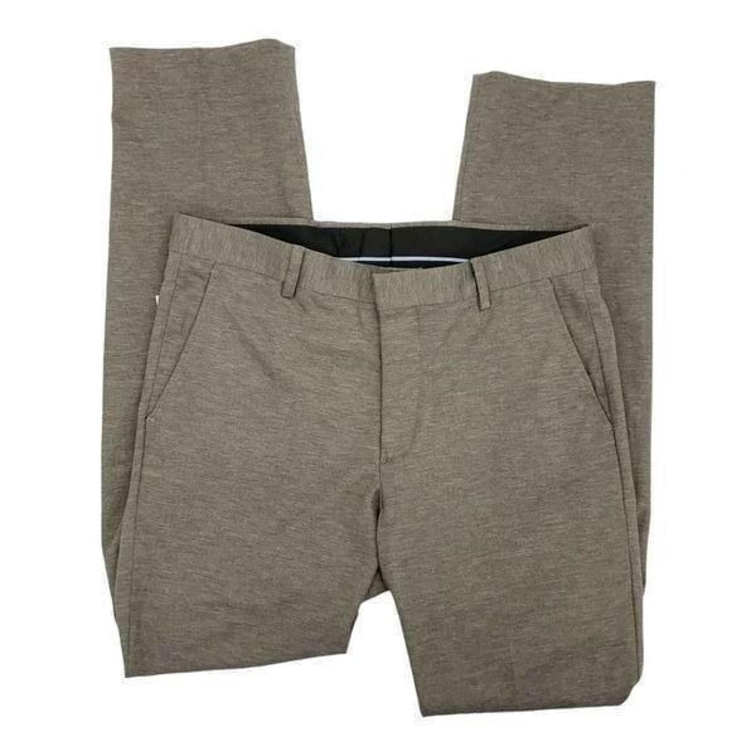 Berle Gray Flat Front Dress Pant Size 34R NWT