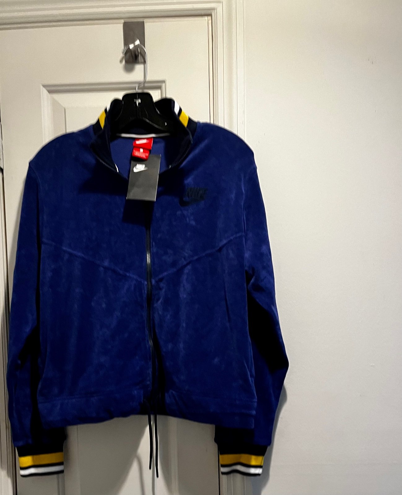 NWT Nike blue terry towel sweatshirt