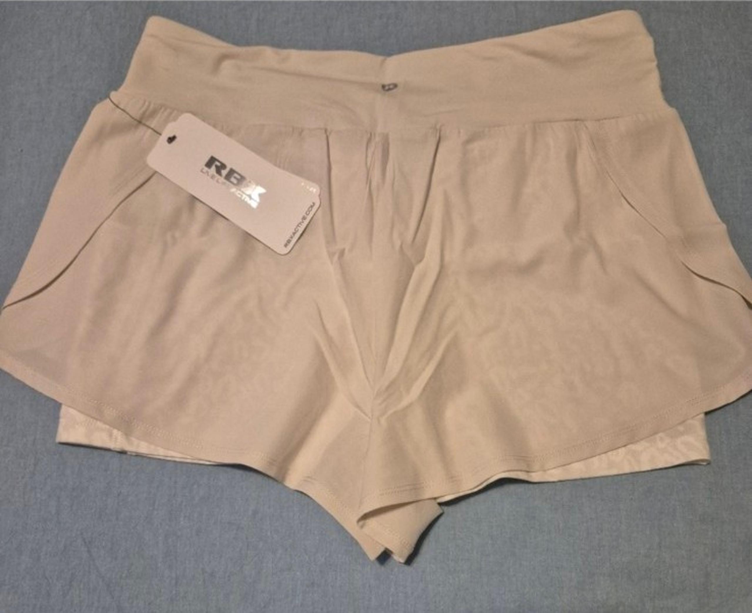 NWT Women's Medium RBX Running Shorts With Inner Compression Shorts.