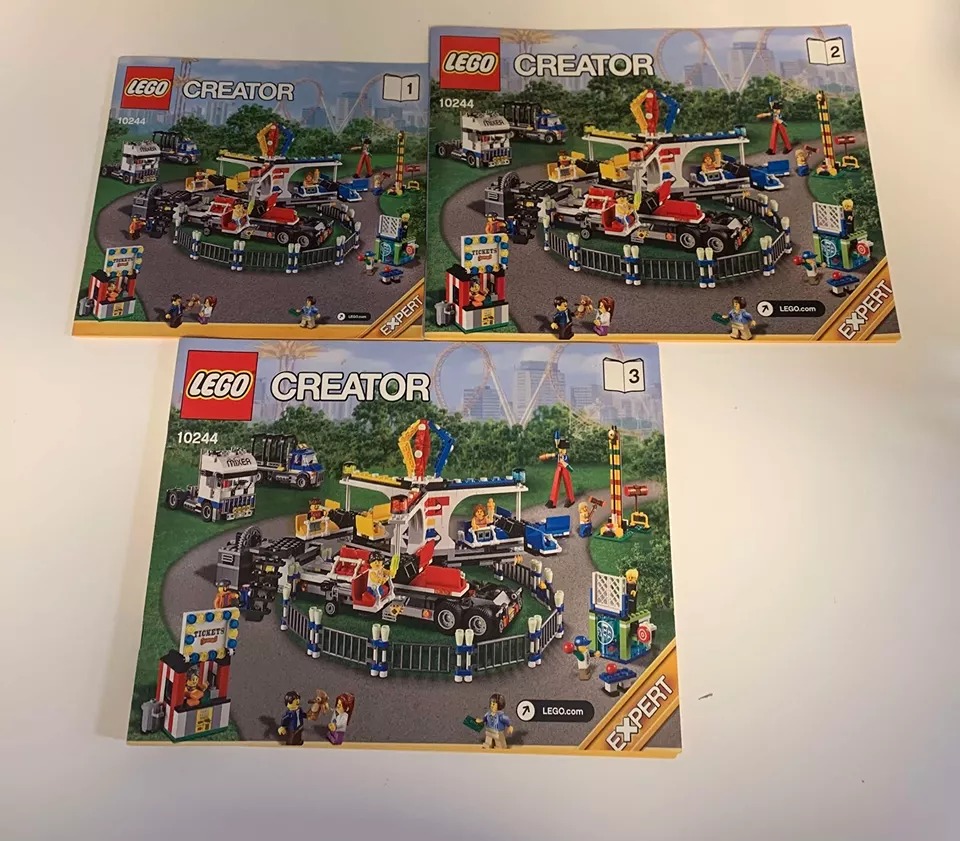 Lego 10244 Fairground Mixer - Complete w/ Minifigs & Instructions - No box