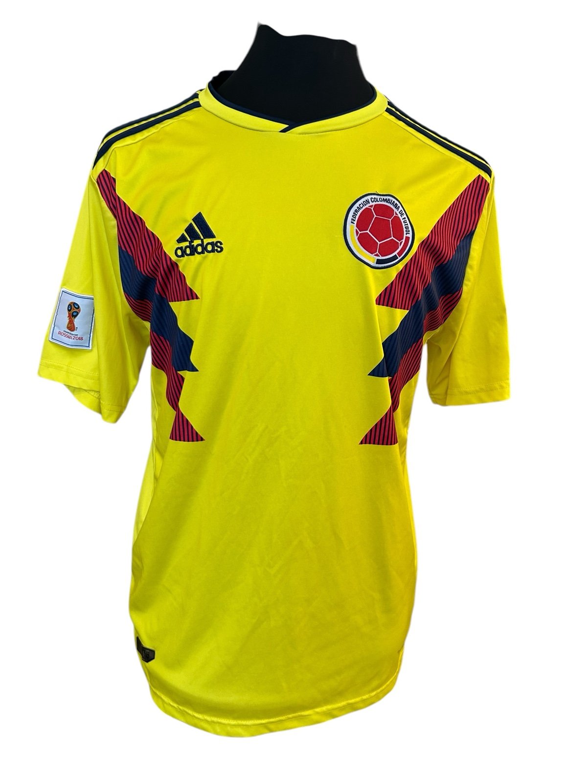 Adidas Yellow Colombia Jersey FIFA World Cup Russia 2018 Authentic