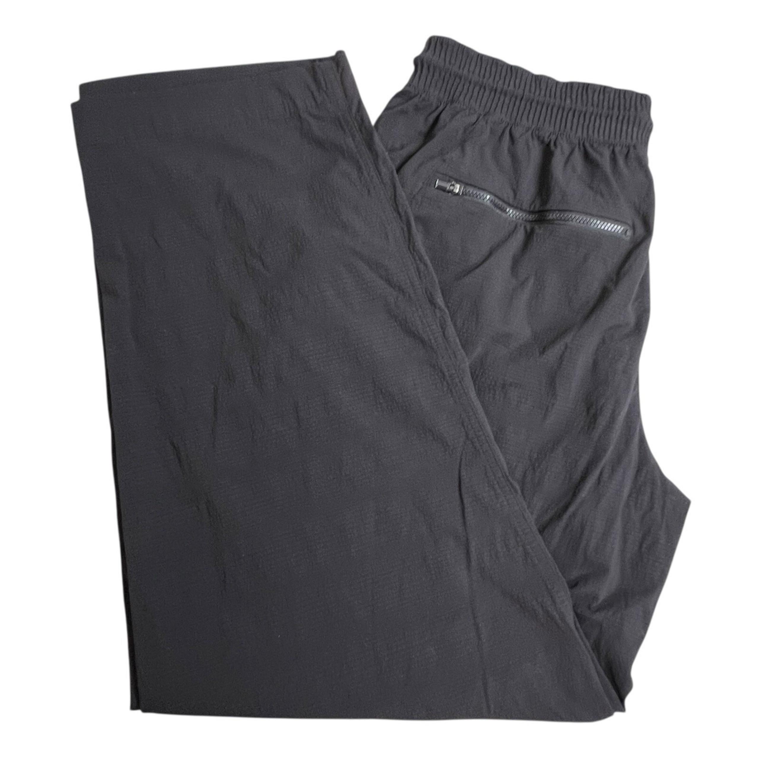 Athleta Womens 12 Tall Black Trekkie Straight Crop Zip Pocket Pants #988054