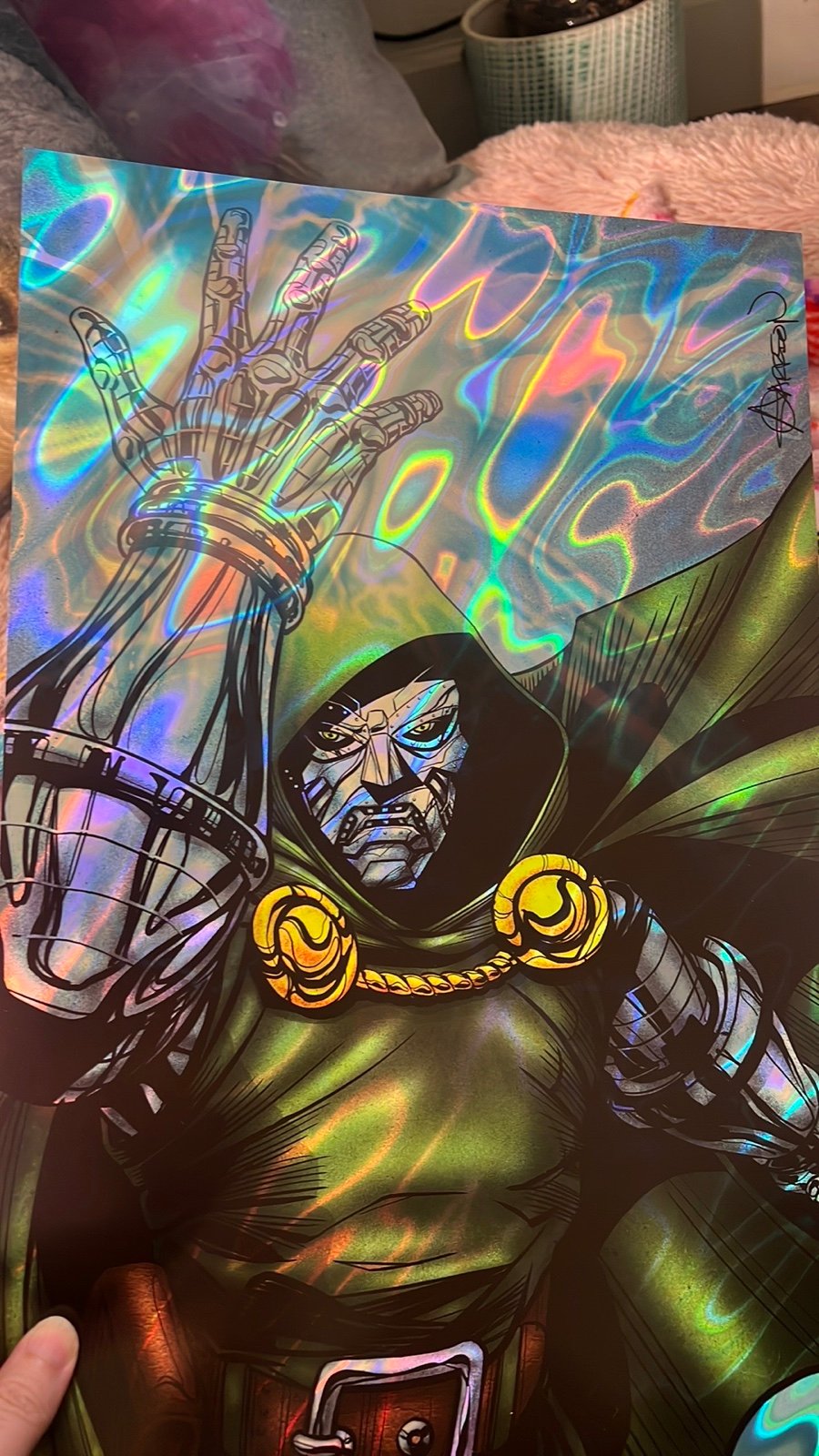 Holographic Dr Doom Art print