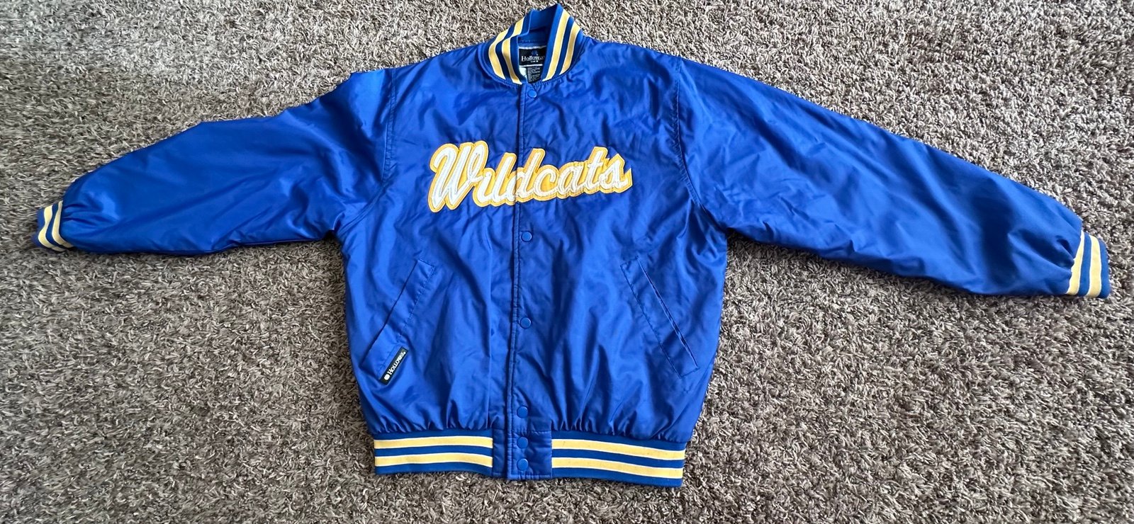 VTG Kentucky Wildcats Blue Yellow Full Zip Holloway Jacket Size Medium