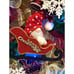 Handmade Christmas Gnome in Sleigh Door Wreath 26 in LED XLW1