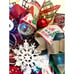 Handmade Christmas Gnome in Sleigh Door Wreath 26 in LED XLW1