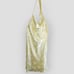 YLLW Womens Dress | Sz Medium | Yellow Satin | Halter Midi Beach Sundress Glamco