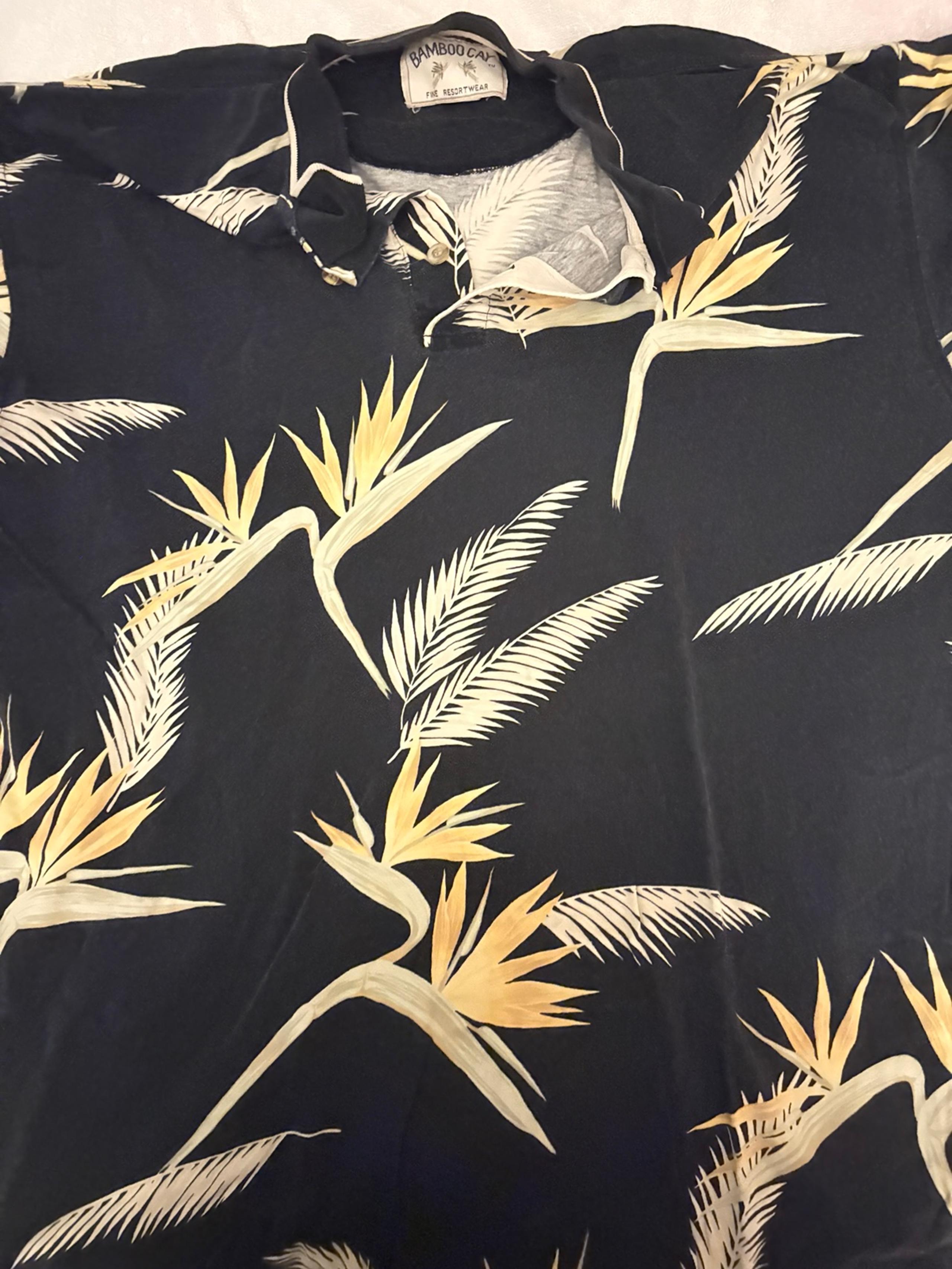 Bamboo Cay Black and Cream Tropical Shirt