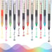 Liquid Ink Rolling Ball Stick Pens Fine Point Colored 24PCS