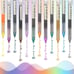 Liquid Ink Rolling Ball Stick Pens Fine Point Colored 24PCS