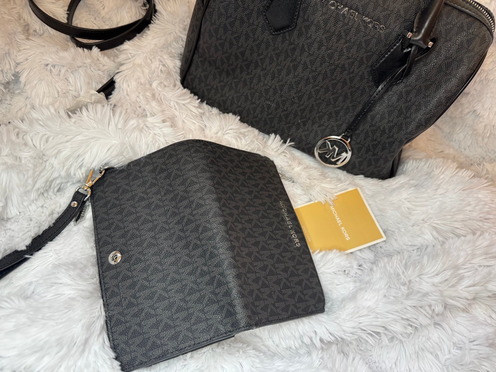 NWT Michael Kors Gift Box MK Signature Belt Wallet Waist Bag