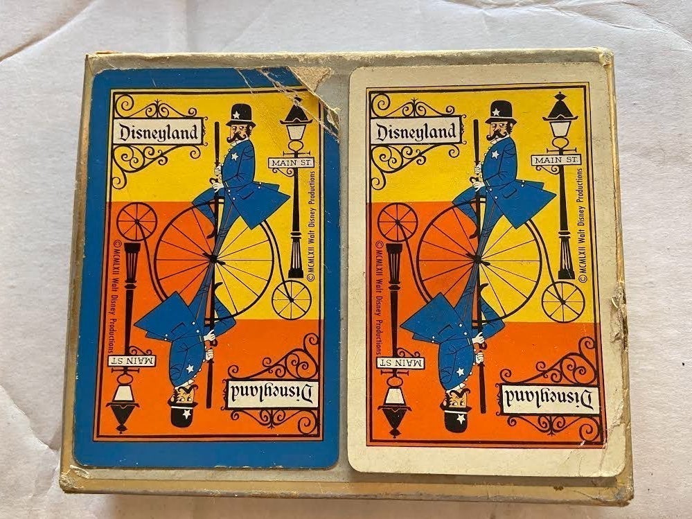 Walt Disney 1962 playing cards