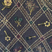 Paul Harris Vintage Flower Embroidery Corduroy Button closure Navy Blue Vest S