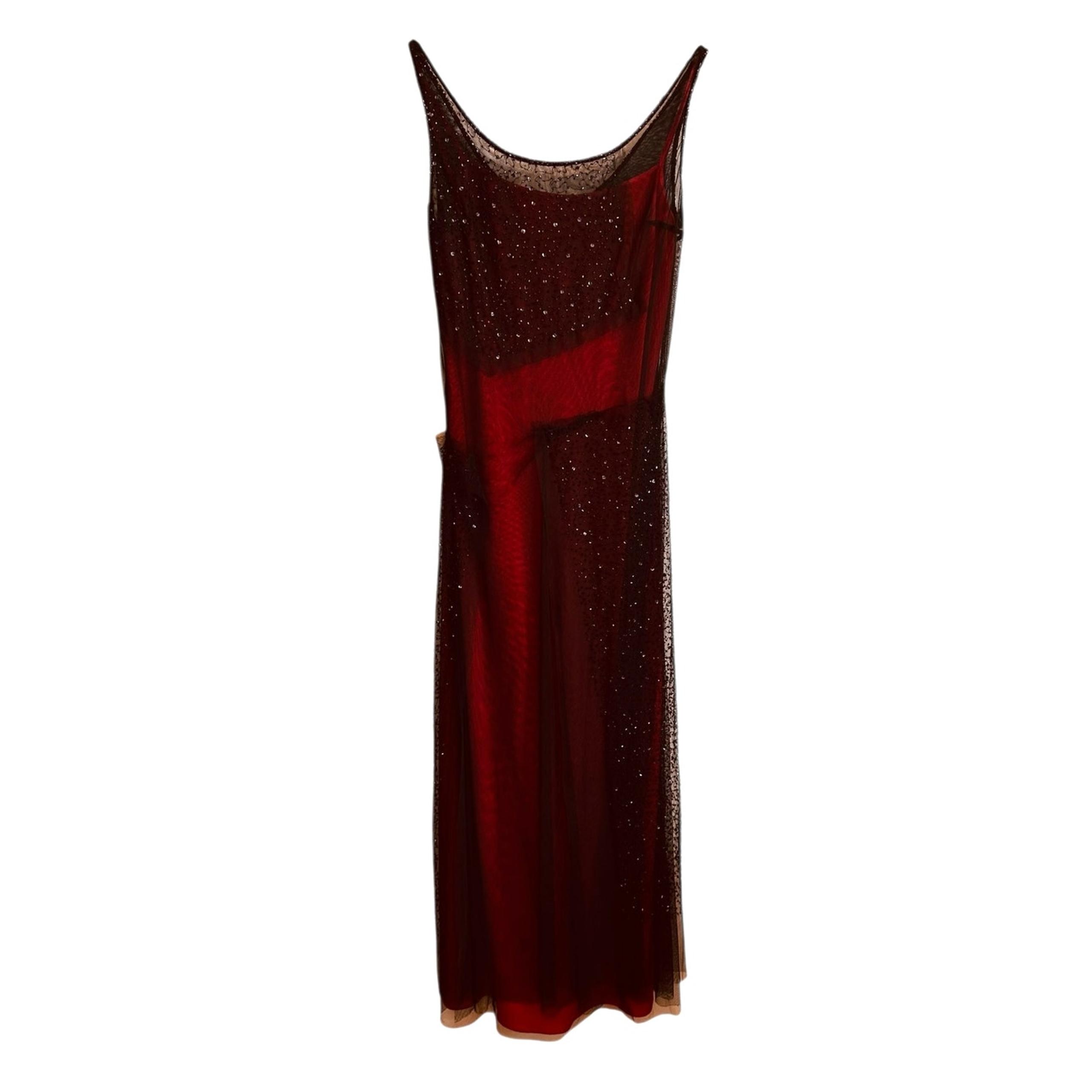 Vintage Sue Wong Nocturne Floor Length Formal Sequin Embellished Gown Size 14