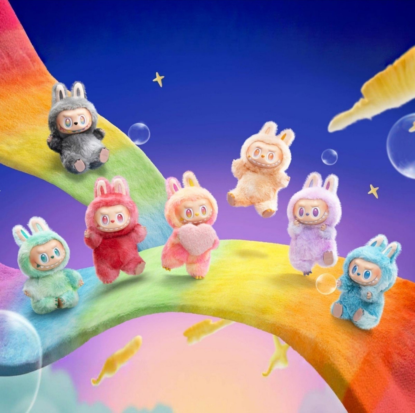 魅力的な Labubu Monsters Big into energy- LOVE, HAPPINESS, LOYALTY ぬいぐるみ