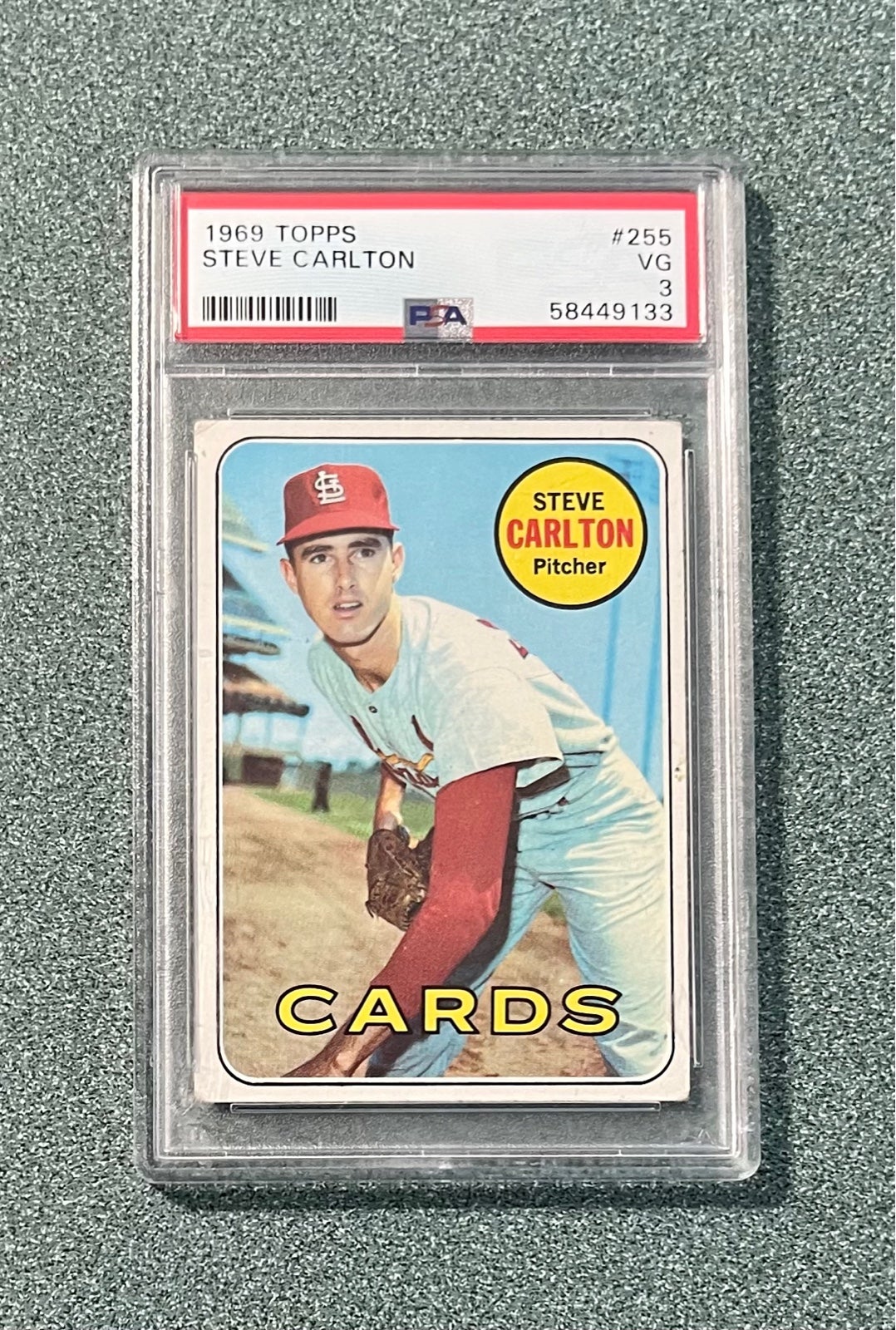 1969 Topps Steve Carlton #255 PSA 3 HOF
