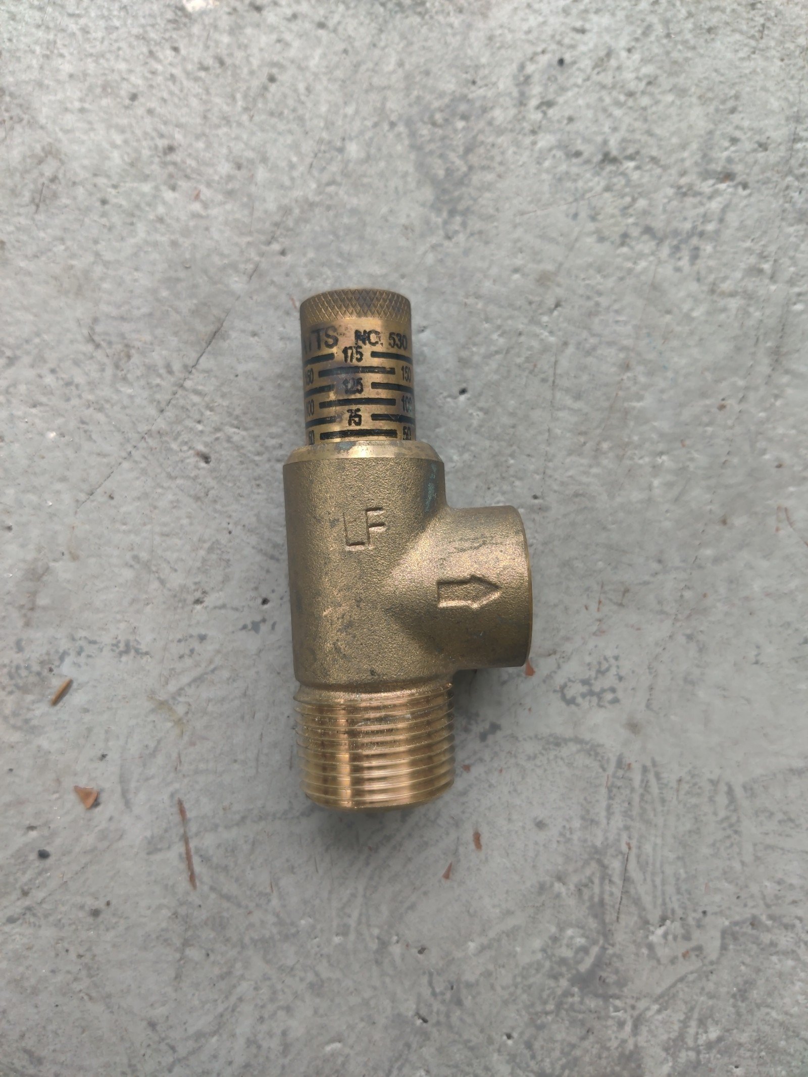 Watts Plumbing 1/2 3/4 Brass Pressure Relief Valve