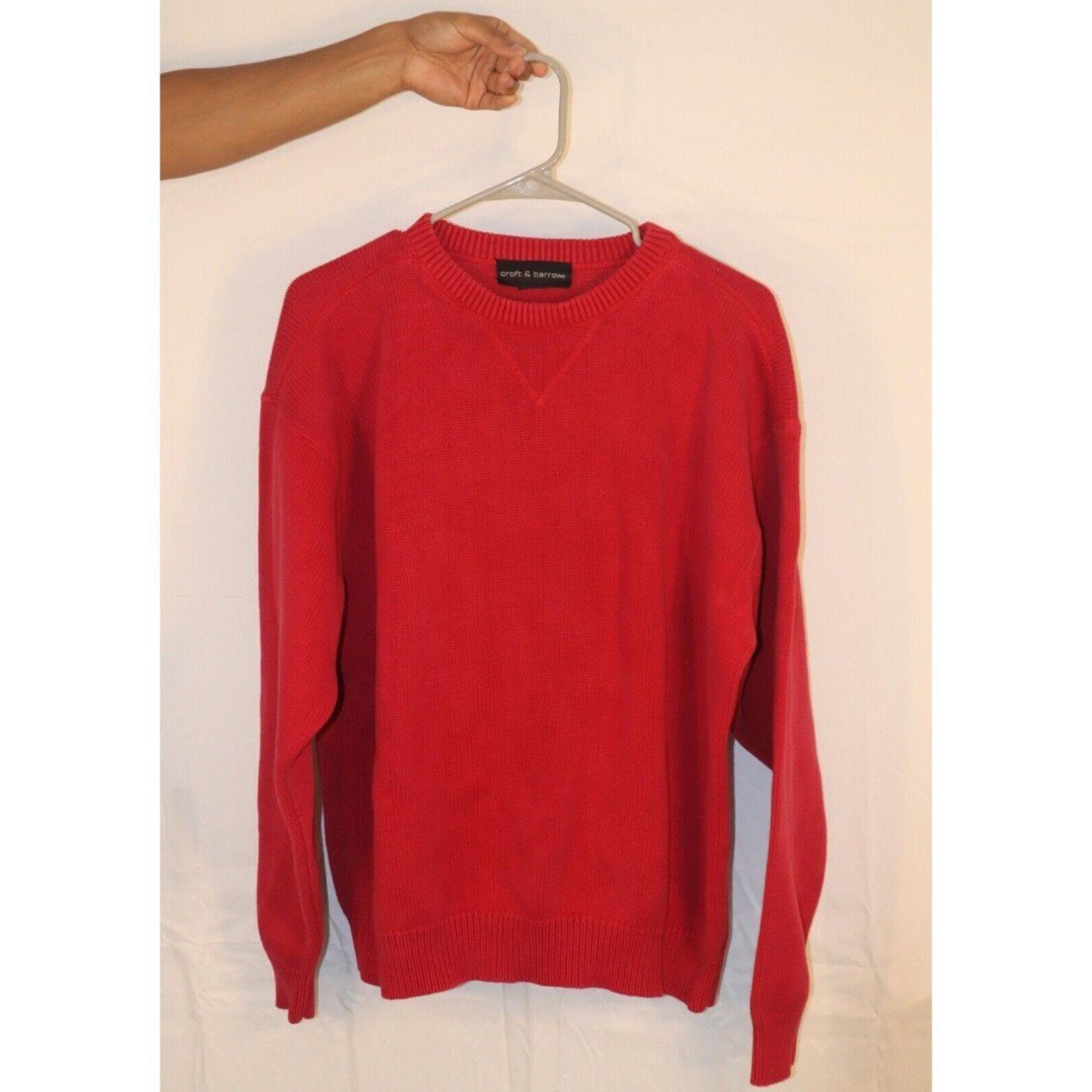 Croft & Barrow Mens Red Sweater