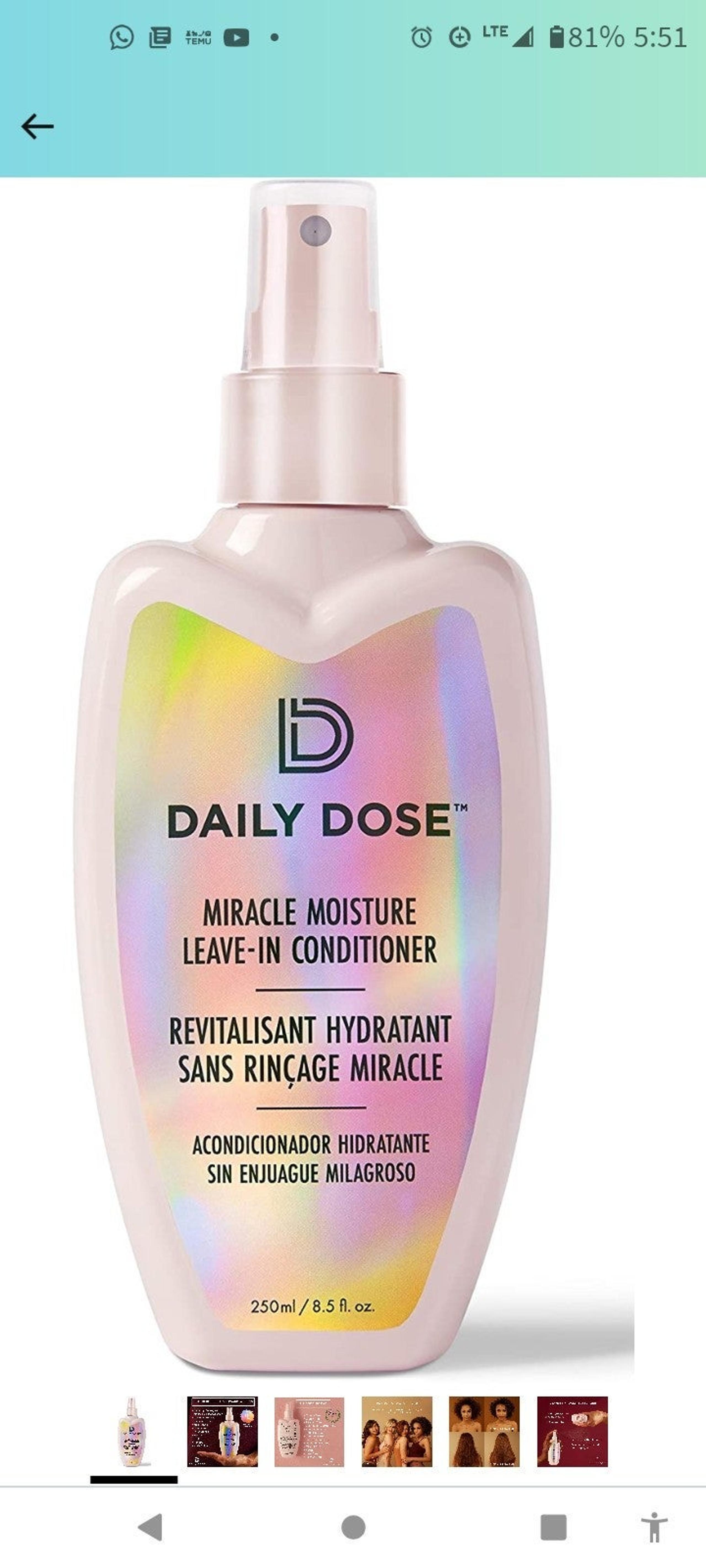 Daily Dose leave in conditioner spray