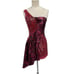 NWT Topshop X Halpern Dress Sequin Leopard Print Asymmetrical Hem Size 4