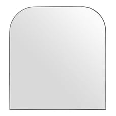 Mira Arched Metal Vanity Wall Mirror - color: Black