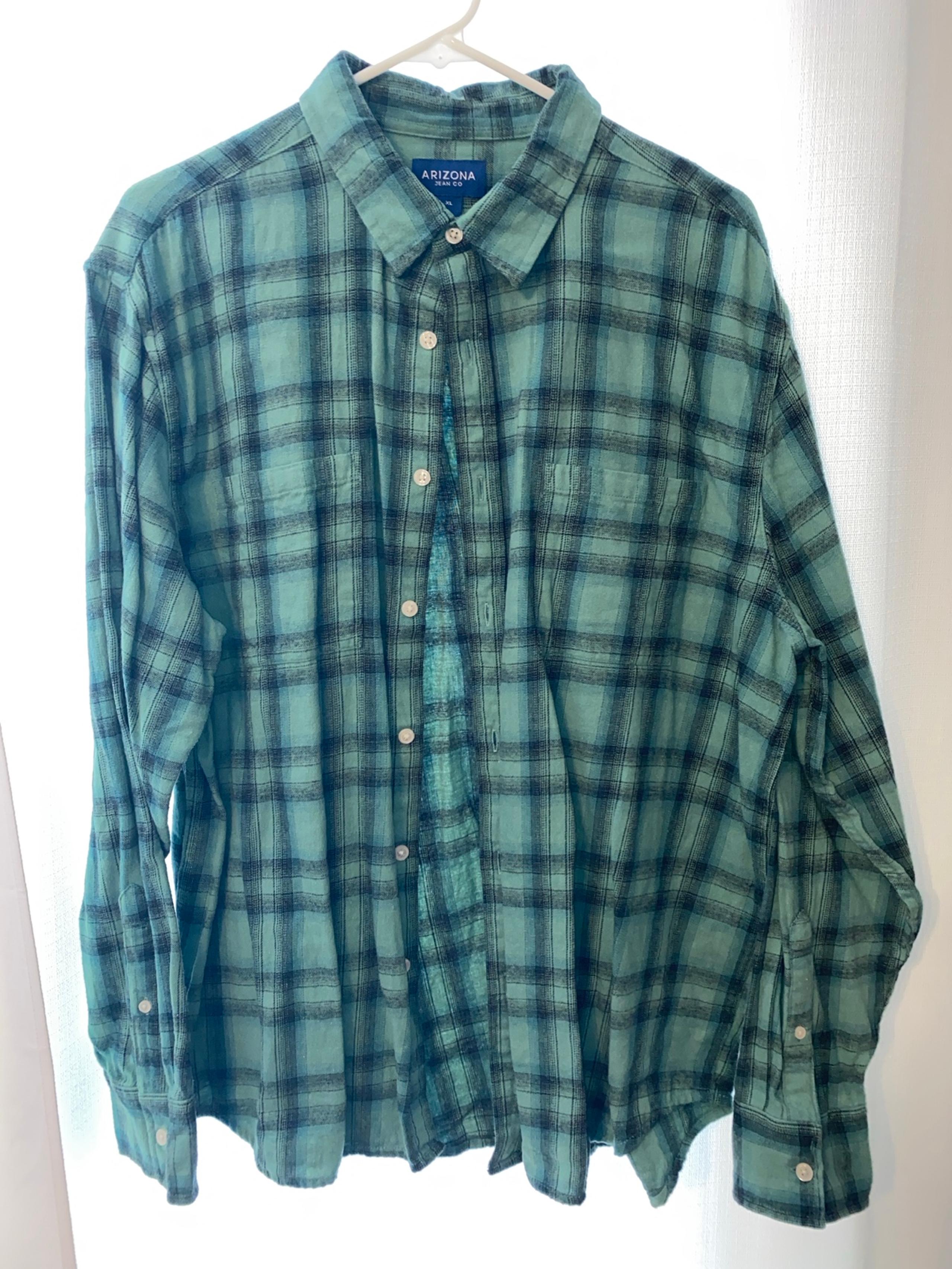 Men’s Green Black/Blue Flannel