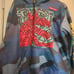 Keith Haring teal hoodie size large