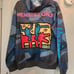 Keith Haring teal hoodie size large