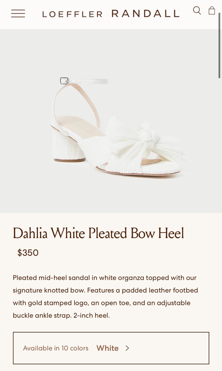 Loeffler Randall Pleated Bow Heels