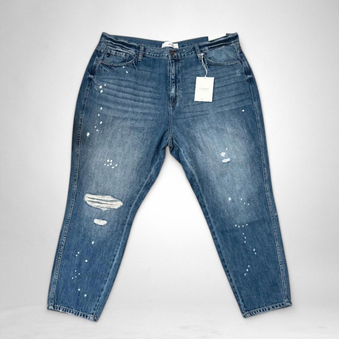 KANCAN High Waist Relaxed Thigh Mom Jeans, NEW! Size 18W