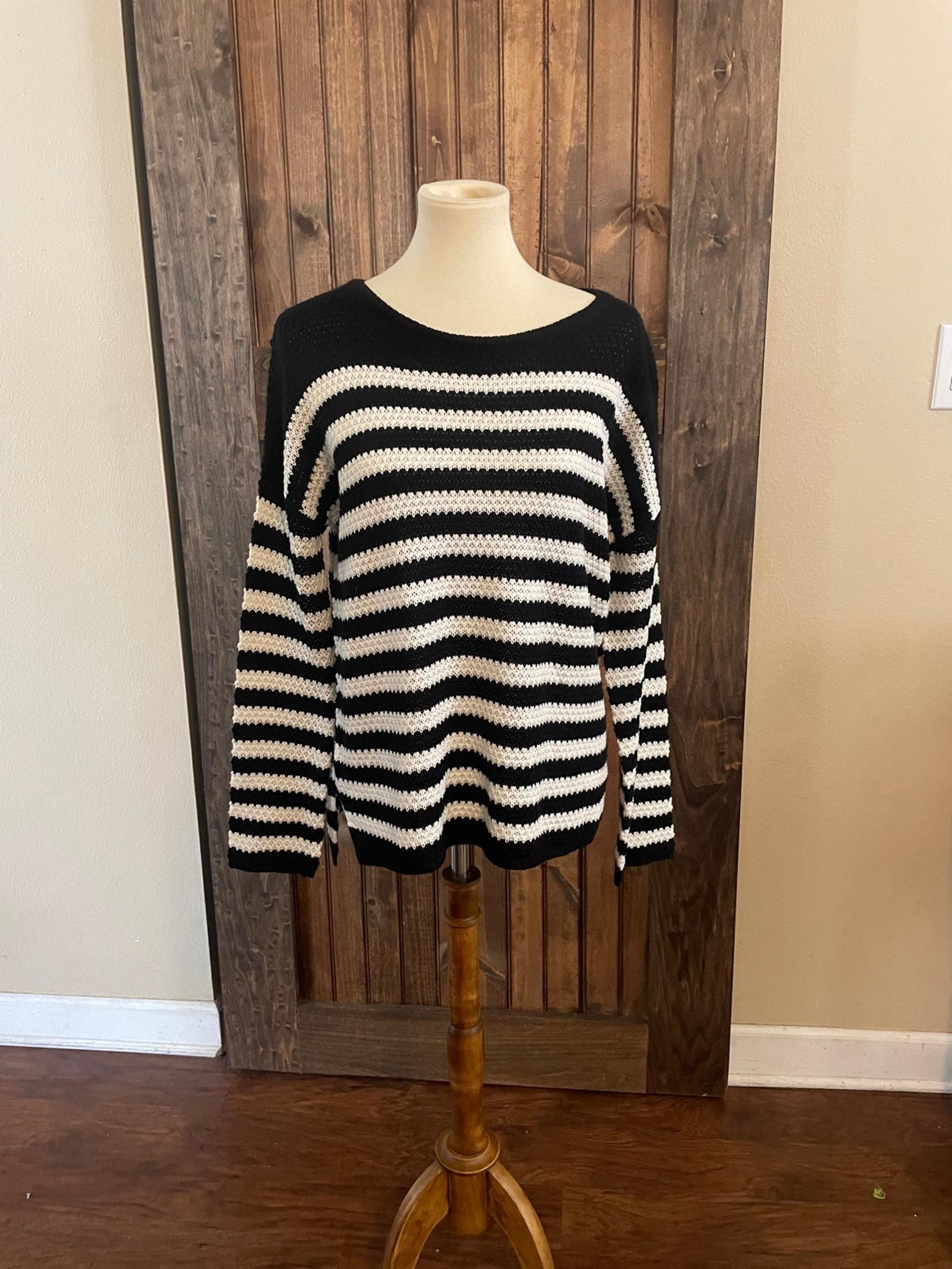 Workshop Republic Clothing Women Black Pullover Sweater Medium