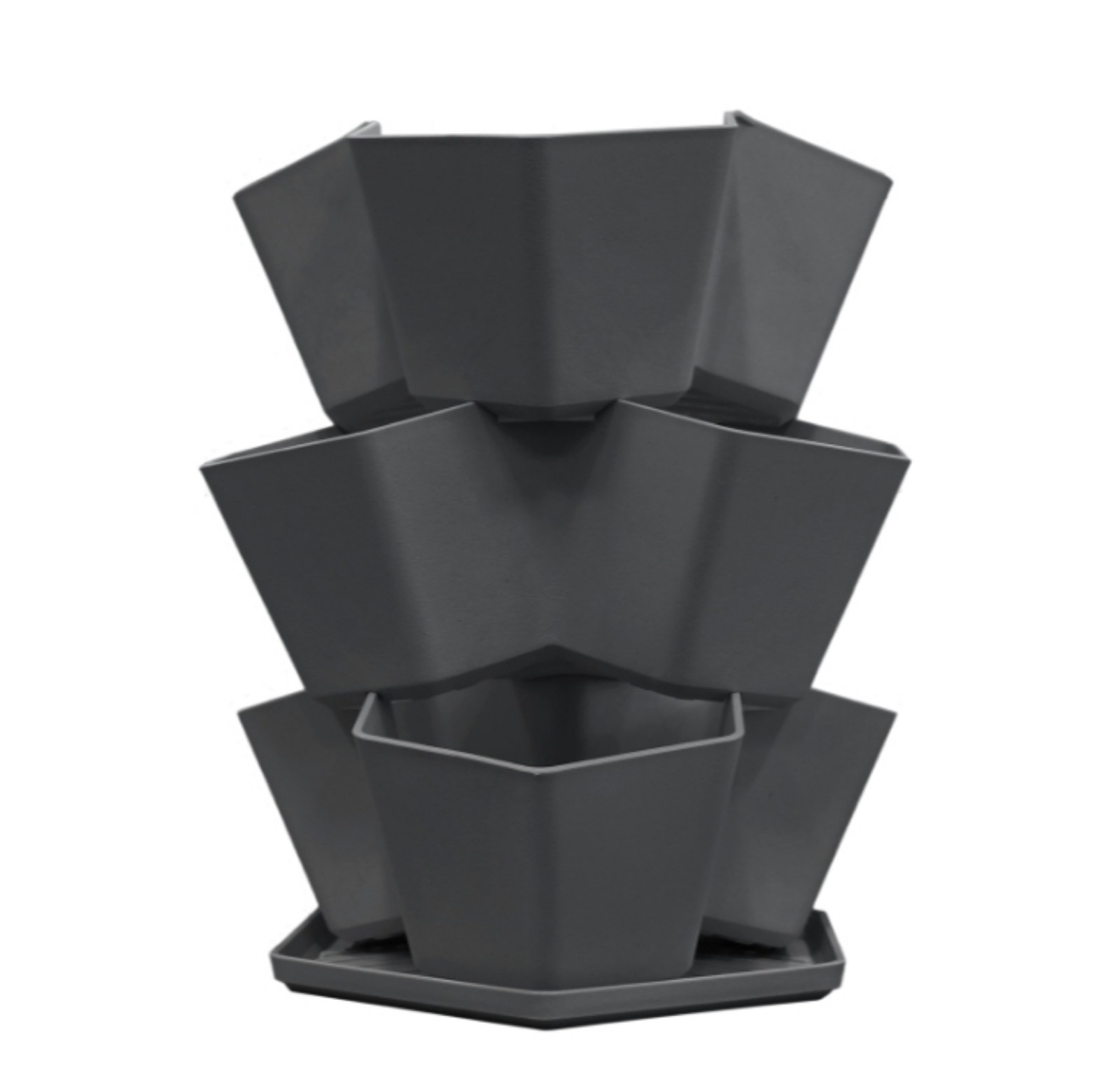 3 tier stackable planter