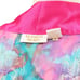 Vintage Victoria's Secret Gold Label Metallic Watercolor Floral Pink Satin Robe