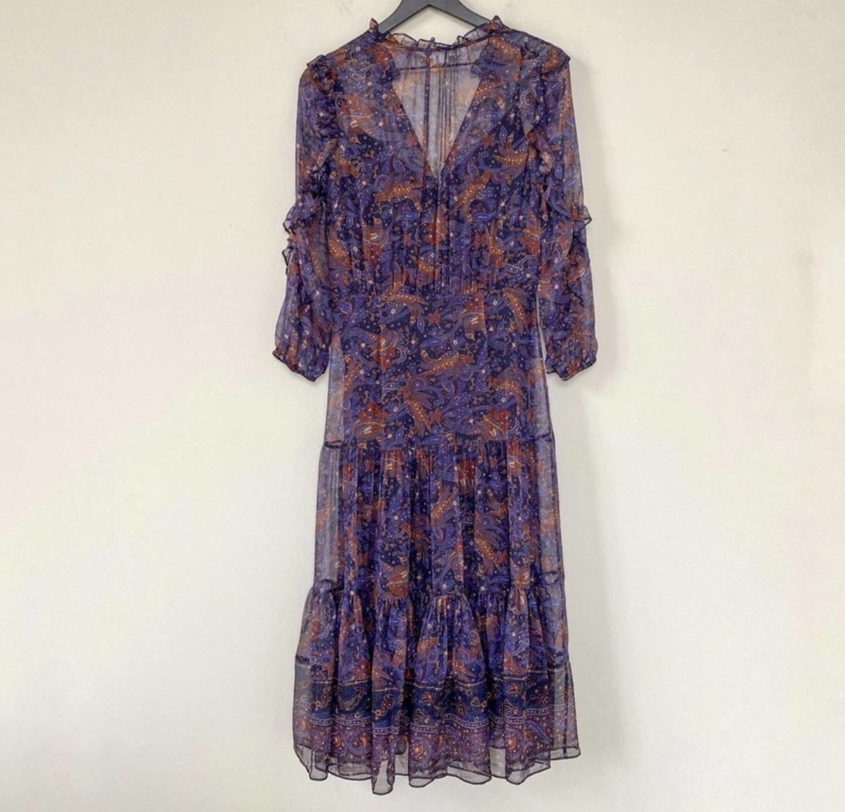 Half-Price Sale - VERONICA BEARD Sabina Silk Midi Dress Sz 6 - Closeout:£154[hoWomen_2155418ua]