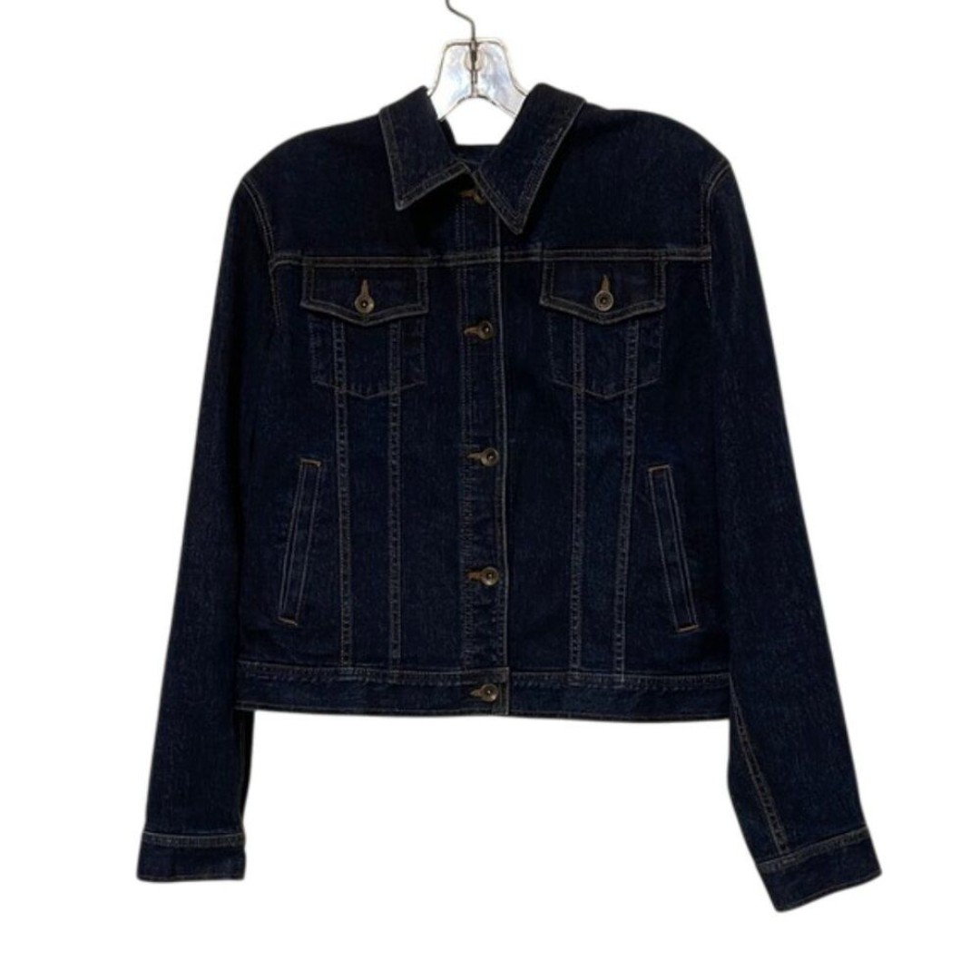 Ralph Lauren Jean Co. Blue Denim Jean Jacket Womens Size Large