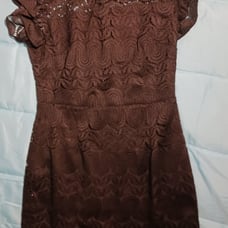 Trina turk black lace mini