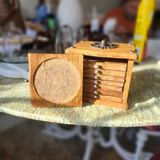 Vintage Set of 8 Beverage Coasters