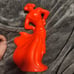 Exquisite mcm red matador in bull fight 12 inch figurine made in italy