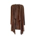 BAREFOOT DREAMS, CHIC LITE, BROWN, OPEN WATERFALL FRONT, LONG SWEATER.SIZE S/M