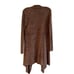 BAREFOOT DREAMS, CHIC LITE, BROWN, OPEN WATERFALL FRONT, LONG SWEATER.SIZE S/M
