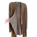 BAREFOOT DREAMS, CHIC LITE, BROWN, OPEN WATERFALL FRONT, LONG SWEATER.SIZE S/M