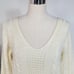 Brand new MICHEL KLEIN cable V-neck knit tunic 38 Ivory