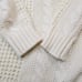 Brand new MICHEL KLEIN cable V-neck knit tunic 38 Ivory
