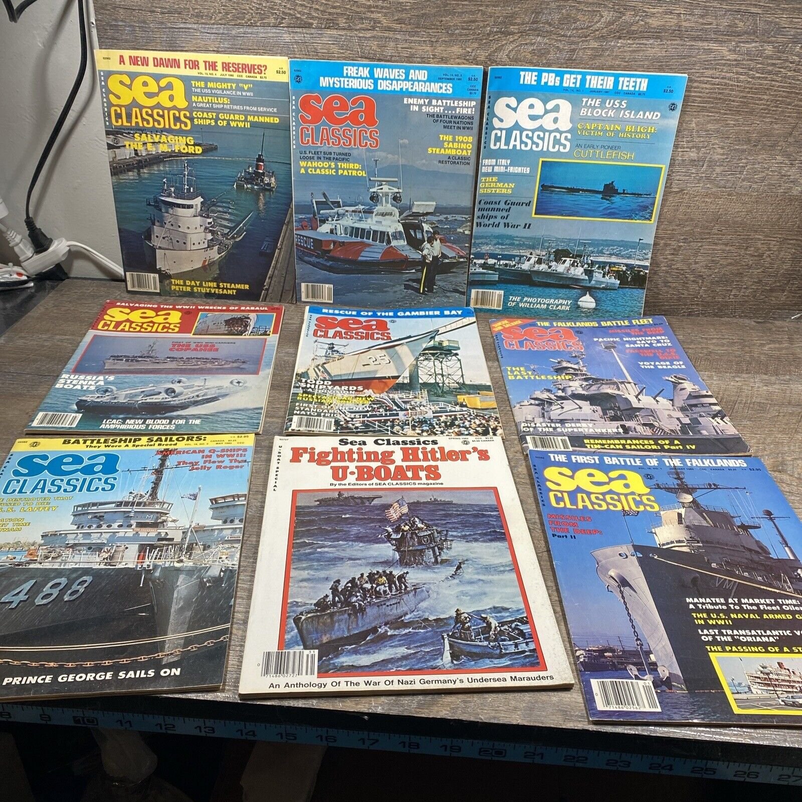 Sea Classics Magazines Mixed Year Lot 80,81,82& 83 (9 Issues)