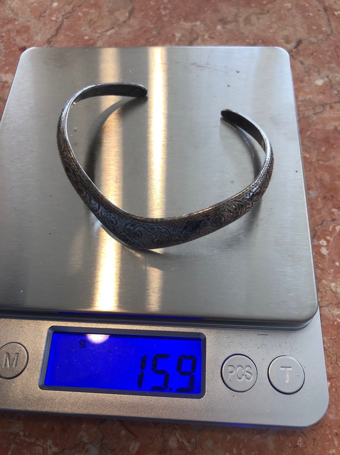 Vintage sterling silver bangle 15.9 g