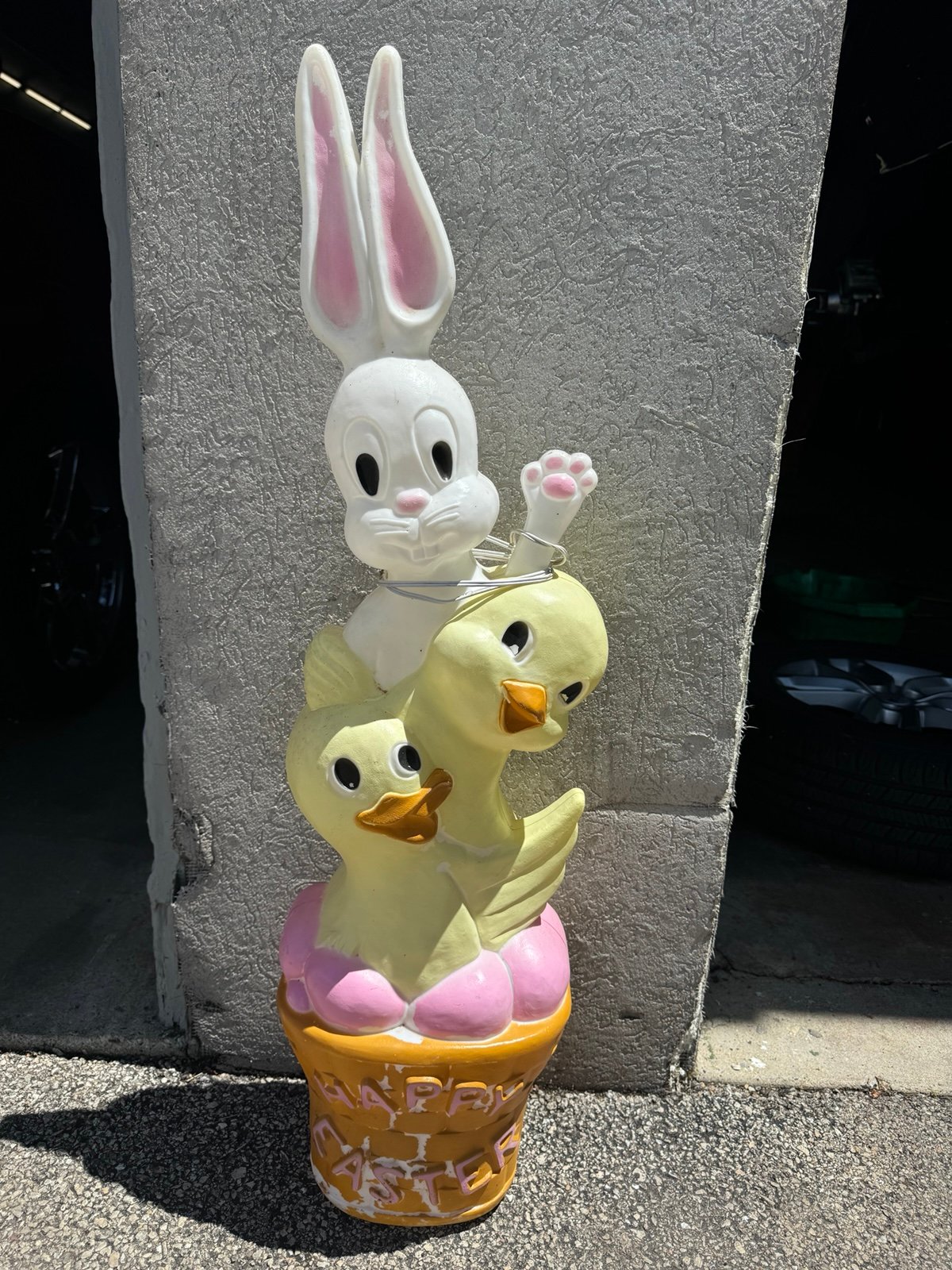 Rare union products Easter bunny stack chick blow mold
