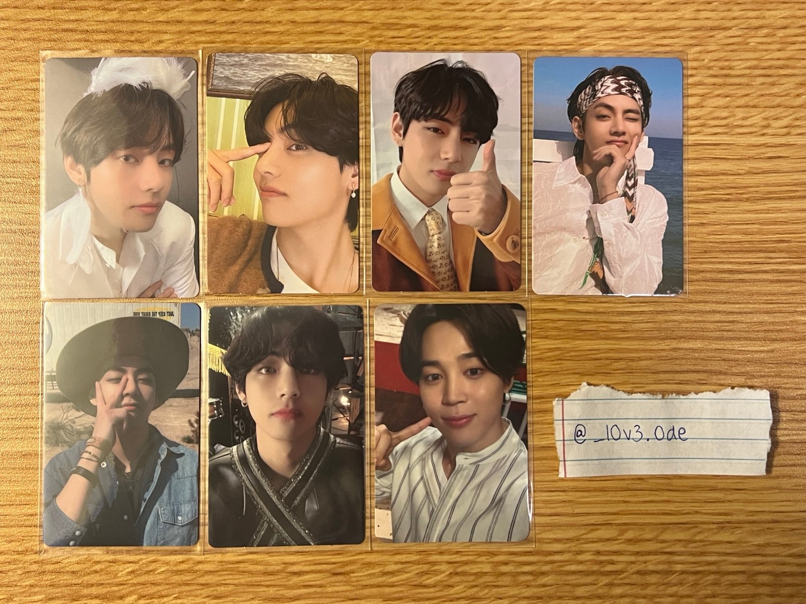 BTS photocard set V Jimin