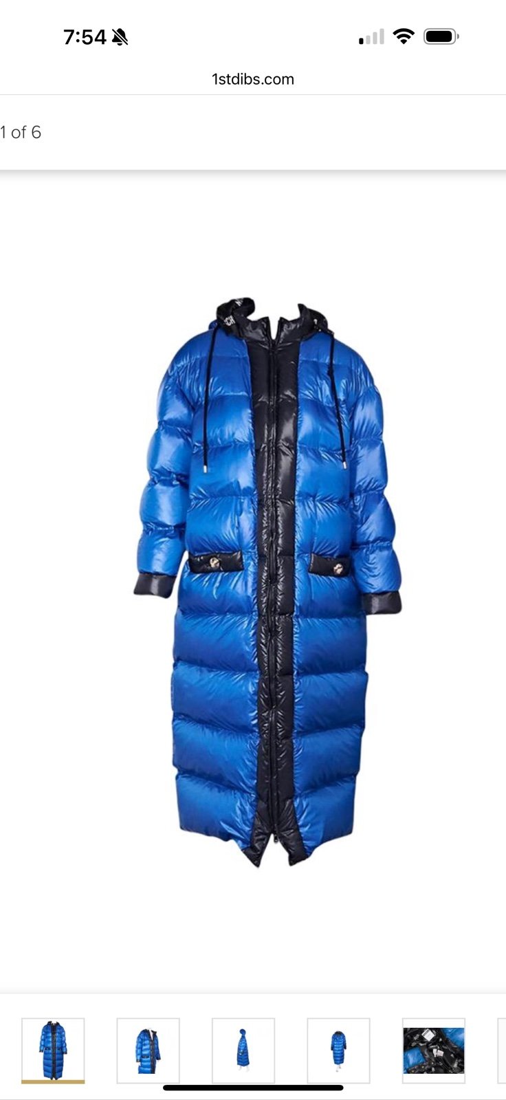 Brand new moschino super long down jacket size 36